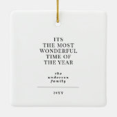 予算で最も素晴らしい時間のクリスマスフォト数々のー セラミックオーナメント (裏面)