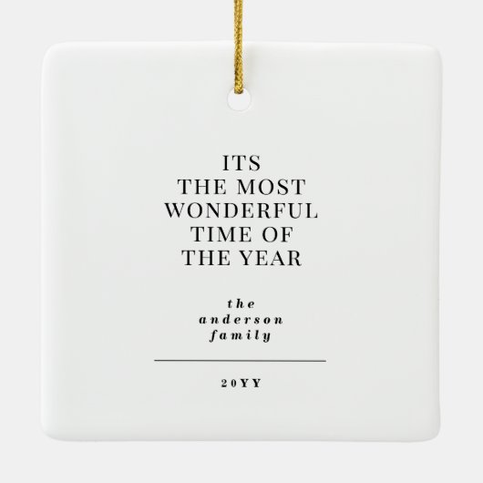 予算で最も素晴らしい時間のクリスマスフォト数々のー セラミックオーナメント (裏面)