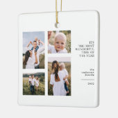 予算で最も素晴らしい時間のクリスマスフォト数々のー セラミックオーナメント (左)