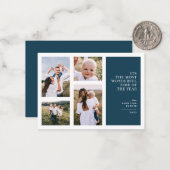 予算で最も素晴らしい時間のクリスマスフォト数々のー ノートカード (正面/裏面インサイチュ)