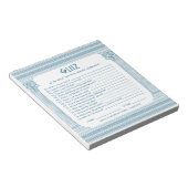 予算で楽しむ引退パーティークイズ ノートパッド (アングル)