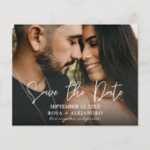 予算で済ませる写真 - 横型のSave the Date チラシ (正面)