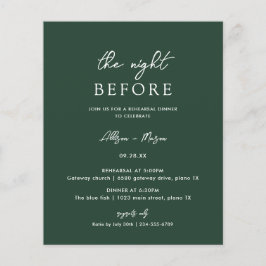 予算で済ませる エメラルドグリーンのリハーサルディナー