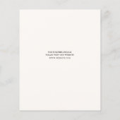 予算なしファンシースクリプト結婚式の日付の保存 チラシ (裏面)