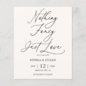 予算なしファンシースクリプト結婚式の日付の保存 チラシ (正面)