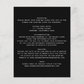 予算なしファンシー詳細結婚式招待状 (裏面)