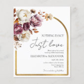 予算なしファンシー | フォト結婚式招待状 (正面)