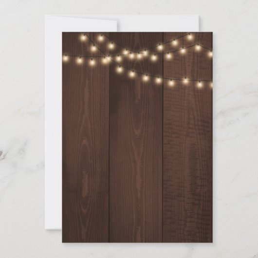 予算なしファンシーJust Love文字列ライト 招待状 (裏面)