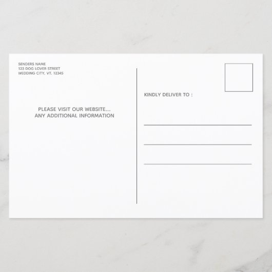 予算なしファンシーLove Dog日付を保存 (裏面)