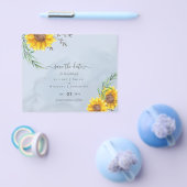 予算に優しいひまわりが咲く素朴な森の庭での結婚式 チラシ (シングル)