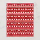 予算に優しいクリスマスの挨拶カード　筆記体　縦向きの写真 チラシ (裏面)