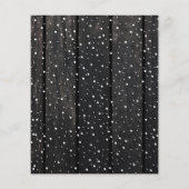 予算に優しいクリスマスの素朴な木の写真冬のホリデーシーズン チラシ (裏面)