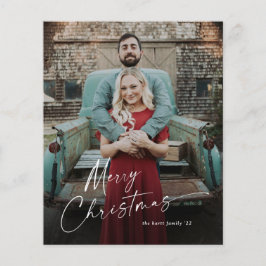 予算に優しいクリスマスカード 写真入り チラシ