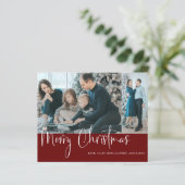 予算に優しいクリスマススクリプト2写真コラージュ 赤 (スタンド正面)