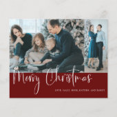予算に優しいクリスマススクリプト2写真コラージュ 赤 (正面)