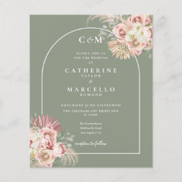 予算に優しいグリーン パンパス グラス フォト モノグラム