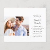 予算に優しいサイドフォトカリグラフィー結婚式 チラシ (正面)