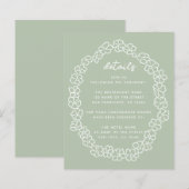 予算に優しいサージグリーン花輪の結婚式詳細 (正面/裏面)