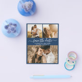 予算に優しいスクリプトの写真コラージュでSave The Dateを チラシ (シングル)