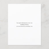 予算に優しいスクリプトウェディングフォトコラージュ Save The Date チラシ (裏面)