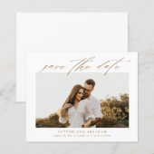 予算に優しいスクリプト写真付きSave the Date (正面/裏面)