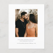 予算に優しいスクリプト写真 Save The Date チラシ (裏面)