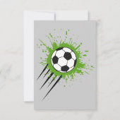 予算に優しいスペインサッカーのバースデーパーティー(どんな年齢でも) 招待状 (裏面)