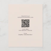 予算に優しいダスティローズの花束とユーカリのSave the Date (裏面)