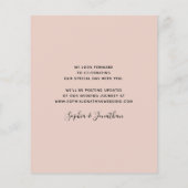 予算に優しいダスティローズ ユーカリ フラワーのSave the Date (裏面)