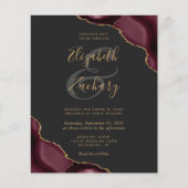 予算に優しいバーガンディレッドアゲートコーナー ダークウェディング (正面)