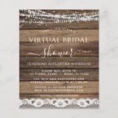 予算に優しいバーチャル ブライダル シャワー ラスティック ファームハウスレース (正面)