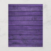 予算に優しいパープル ラスティック ライト ウェディング 招待状 (裏面)