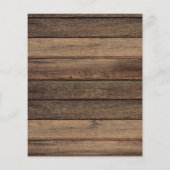 予算に優しいファームハウスのベイビーズブレス ウェディング招待状 チラシ (裏面)