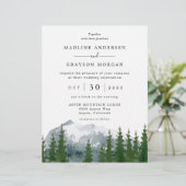 予算に優しいフォレストマウンテンウェディング招待状 (スタンド正面)