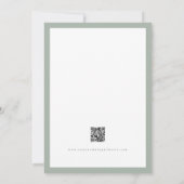 予算に優しいフレームの節約日程お知らせ写真カード セーブザデート (裏面)