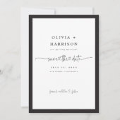 予算に優しいフレームの「Save The Date」発表写真カード セーブザデート (正面)