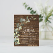 予算に優しいブライダルシャワーランチョン 緑のユーカリ (スタンド正面)