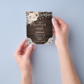 予算に優しいボーホーな自然派ウェディング チラシ (手)