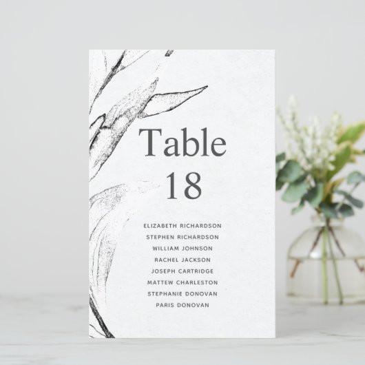 予算に優しいモノクログラフィックリーフェイジの席次表 (スタンド正面)