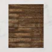 予算に優しいユーカリとラスティックな雰囲気のブライダルシャワーの案内状 (裏面)