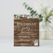 予算に優しいユーカリのラスティックな結婚前のお祝いの照明 (スタンド正面)