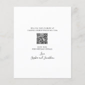 予算に優しいユーカリ ゴールド カリグラフィー Save the Date (裏面)