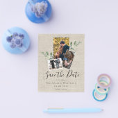 予算に優しいユーカリ バルーン 結婚式 Save The Date チラシ (シングル)