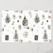 予算に優しいリースモノグラム7枚写真のクリスマスメッセージ, チラシ (裏面)