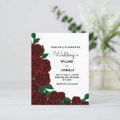 予算に優しいロマンチックな秋の屋外ウェディング 赤いバラ (スタンド正面)