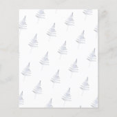 予算に優しいロマンティックでエレガントな水彩花柄の結婚式の招待状 チラシ (裏面)