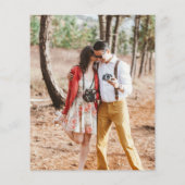 予算に優しい写真ウェディング招待状 Save the Date (裏面)