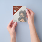 予算に優しい写真付き結婚式招待状 保存日付 QRコード チラシ (手)