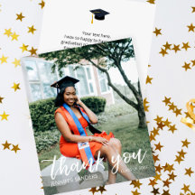 予算に優しい写真 卒業帽 カリグラフィー ありがとうございます