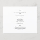 予算に優しい写真QRコードの結婚式招待 RSVP 詳細 チラシ (裏面)